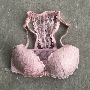 PINK | 'Date' Racerback Push-up Bra
